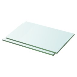 Rafturi, 2 buc., 30 x 15 cm, panouri sticla transparenta GartenMobel Dekor
