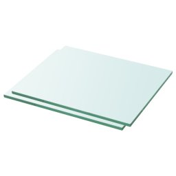 Rafturi, 2 buc., 30 x 20 cm, panouri sticla transparenta GartenMobel Dekor