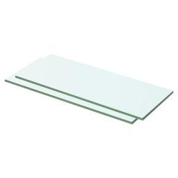 Rafturi, 2 buc., 50 x 15 cm, panouri sticla transparenta GartenMobel Dekor