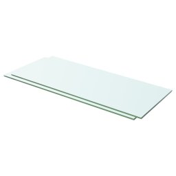 Rafturi, 2 buc., 60 x 20 cm, panouri sticla transparenta GartenMobel Dekor