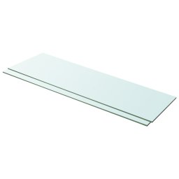 Rafturi, 2 buc., 100 x 30 cm, panouri sticla transparenta GartenMobel Dekor