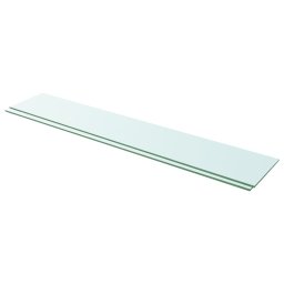 Rafturi, 2 buc., 110 x 20 cm, panouri sticla transparenta GartenMobel Dekor