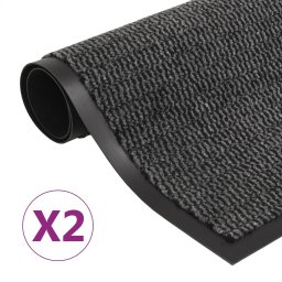 Covoare usa anti-praf, 2 buc. antracit, 40x60 cm dreptunghiular GartenMobel Dekor