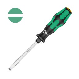 surubelnita dreapta 5,5 100 mm WERA 334 SK Lasertip cu tija hexagonala, hexagon pentru strangere cu cheie si maner Kraftform Plus antirostogolire 05007673001