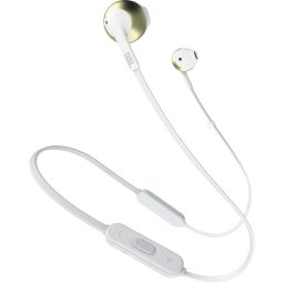 Casti In-Ear JBL T205BT, JBL Pure Bass Sound, Bluetooth, champagne gold
