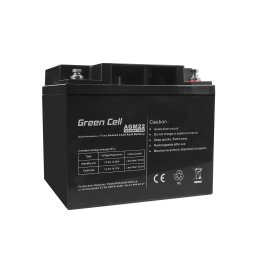 Acumulator stationar AGM 12V 40Ah VRLA plum acid baterie fara mentenanta cositoare scuter barca Green Cell