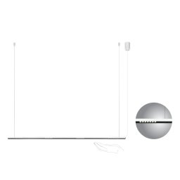 Suspensie Line 142053, L:180 cm, 24W LED, aluminiu alb