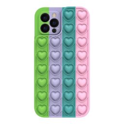 Husa Lemontti Husa Heart Pop it iPhone XR Multicolor 5