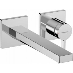 Baterie lavoar perete HansGrohe Tecturis E pipa 225mm, crom lucios