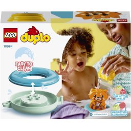 LEGO DUPLO Prima mea distractie la baie: Panda rosu plutitor 10964, 5 piese