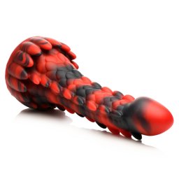Creature Cocks Demon Rising Scaly Dragon Silicone Dildo Red