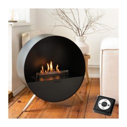 Șemineu BIO cu telecomandă Planika Bubble Wall & Floor BEV 72,6x65 cm 2,5kW