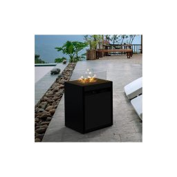 Șemineu de exterior pe gaz Planika Square GAS 79,7x48 cm 10kW
