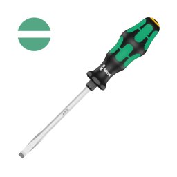 surubelnita dreapta 7 125 mm WERA 334 SK Lasertip cu tija hexagonala, hexagon pentru strangere cu cheie si maner Kraftform Plus antirostogolire 05007675001