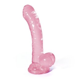 Crushious Hudini Dildo Anal din Jelly Roz Flexibil dar Ferm si Transparent Nerabdator sa Dispara in Tine