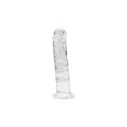 Loving Joy 15 cm Dildo Transparent Aspect Realist Membru cu Vene in Relief Ventuza de Suctiune