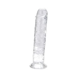 Loving Joy 19 cm Dildo Transparent Aspect Realist Membru cu Vene in Relief Ventuza de Suctiune