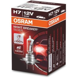 Bec H7 Nihgt Breaker Silver +100% lumina, cutie 1 bucata
