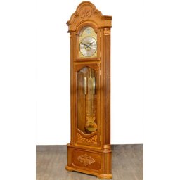 Ceas de podea de colt, Adler 206x63x26 cm, lemn masiv 7041-2 Stejar