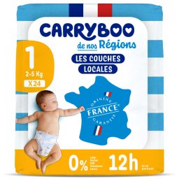 Scutece C1(2-5kg) fara parfum, nou nascuti, marimea 1 Carryboo