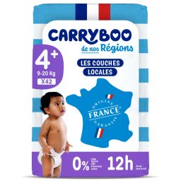 Scutece C4+(9-20kg) fara parfum, marimea 4+ Carryboo