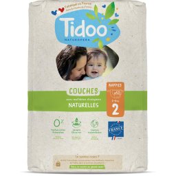 Scutece T2(3-6kg) ECO hipoalergenice, nou nascuti, marimea 2 Tidoo