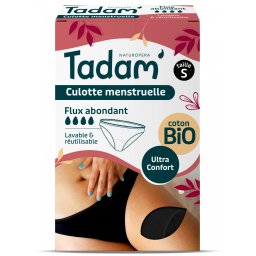 Chilot S menstrual din bumbac BIO, reutilizabil, flux abundent Tadam