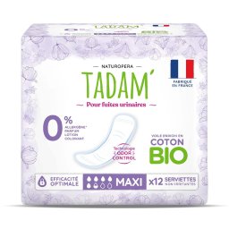 Absorbante BIO pentru scurgeri si incontinenta urinara usoara MAXI Tadam