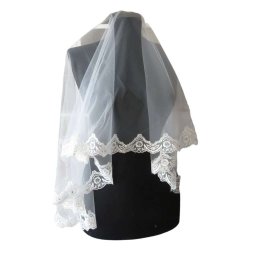 Voal Mireasa, model deosebit cu broderie – ILIF402029