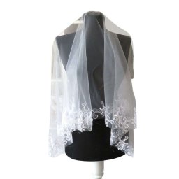 Voal Mireasa, model deosebit cu broderie – ILIF402028