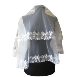Voal Mireasa, model deosebit cu broderie – ILIF402025