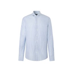 HACKETT Cămaşă Drop 3 Lin Stripe Eng Stripe HM309837 5ar blue/white