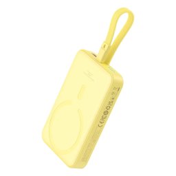 Baterie externa Baterie externa Mini 10000mAh, 20W, USB-C, 3 iesiri, Galben