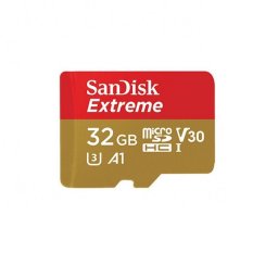 Card de memorie SanDisk EXTREME SDSQXAF-032G-GN6MA Micro SD, 32GB, UHS-I U3, Class 10 + Adaptor SD