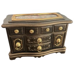 Cutie Bijuterii Muzicala Cabinet Gold Luxury