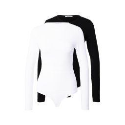 ABOUT YOU Tricou body '2er pack Lulu Body' negru / alb