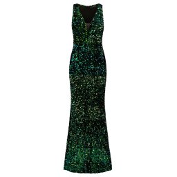 Kraimod Rochie de seară albastru / auriu / verde / verde deschis