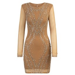 Kraimod Rochie de cocktail culoarea pielii