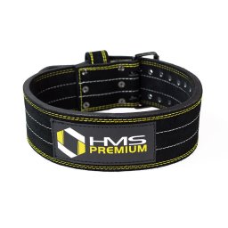 Curea antrenament pentru barbati, Hms Premium, Piele/Spuma, Negru, S