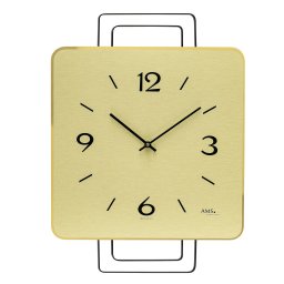 Ceas de perete AMS W9691 auriu
