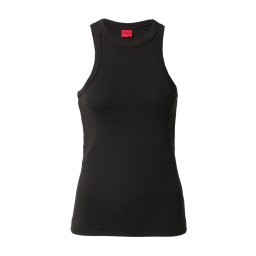 HUGO Top negru / alb