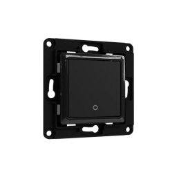 Intrerupator de perete cu 1 buton, Negru