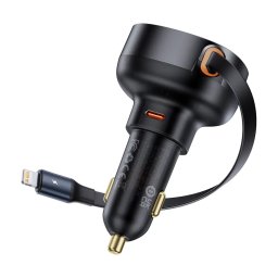 USB-C, Lightning, 60W, Negru