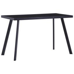 Masa de bucatarie, negru, 120 x 60 x 75 cm, sticla securizata GartenMobel Dekor