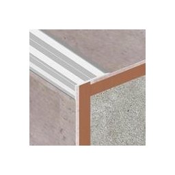 LSA255 - Protectie treapta LINECO din aluminiu eloxat, 25x10 mm