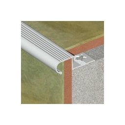 LRA105 - Protectie treapta rotunda LINECO din aluminiu eloxat 10 mm