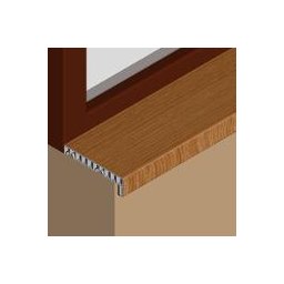 GIS203 - Glaf pentru interior din PVC infoliat 200 mm