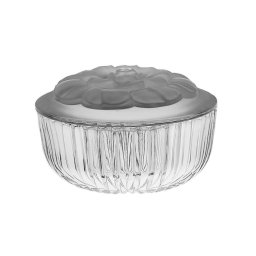 Bomboniera cristal Bohemia decor "FLOARE" capac SATINAT