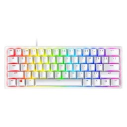 Tastatura gaming mecanica Razer Huntsman Mini, iluminare Chroma RGB, switch optic Red, Alb Mercury