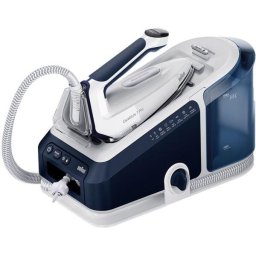 Statie de calcat Braun CareStyle 7 Pro IS7282BL, 2700W, 8 bar, abur variabil 180g/min, jet de abur 600g/min, rezervor 2L, tehnologie iCare, tehnologie FreeGlide 3D, talpa EloxalPlus, Alb-Albastru